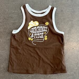 Vintage Y2k Abercrombie & Fitch Rodeo Western Ringer Casual Tank Top 11/12